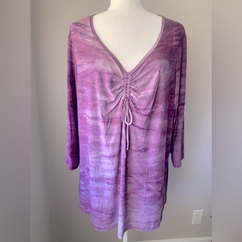 Studio 1940 Blouse Size 22 Color Purple